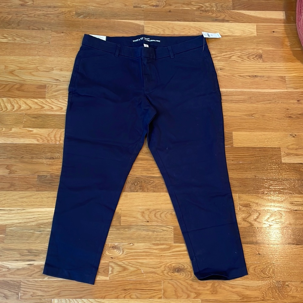 navy gap khakis